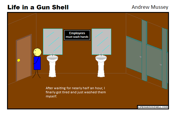 Employees must wash hands!